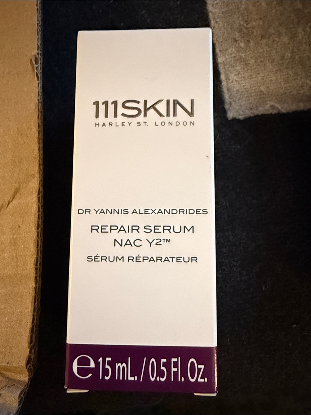 111SKIN Repair Serum NAC Y2™ — White and Purple Packaging